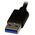 StarTech USB-A - 0.1 m Czarny (USB32HD4K)