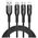 WIWU Starlink Series 3.1A 3in1 cable Wi-C045E A-C+L+M Black 6976975616109