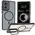 Bizon Case Eclipse Stand & Magnetic Motorola Edge 50 Fusion smoky with a black frame