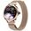 Smartwatch Damski Veltori VT340-1 Złota Bransoleta + Różowy Pasek Silikonowy