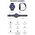 Smartwatch Gravity GT22-1 Czarny  (GT22)