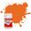 Rea Acrylic maling orange 14ml - Klar replacement