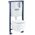 Stelaż Grohe GROHE Solido 4in1: potinkinis unitazo rėmas su WC SEREL Rimless+lėtai nusileidžiančiu dangčiu, chromo mygtuku ARENA COSMOPOLITAN, tvirtinimais, 101046SH0H