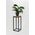 FLOWER STAND LAVALXS BLACK OAK 19X19X47