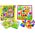 LeanToys Puzzle Obrazkowe Kolorowe Przyciski Do Uzupełniania 12 Obrazków