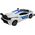 Samochód R/C Policyjny 2w1 Auto Robot Dźwięki Światła