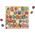 bo. Educational wooden puzzle "Alphabet and animals" (In Latvian lang.)