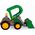 Wader Traktor-ładowarka z przyczepą na konia