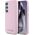 Etui Karl Lagerfeld Saffiano Full         Wrapped Elongated Metal Logo MagSafe do Samsung Galaxy S25 różowy