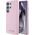 Etui Karl Lagerfeld Saffiano Full         Wrapped Elongated Metal Logo MagSafe do Samsung Galaxy S25 Ultra różowy