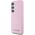 Karl Lagerfeld Saffiano Full Wrapped Elongated Metal Logo MagSafe Case for Samsung Galaxy S25+ Pink