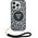 Etui Guess HC IML Leopard Triangle Cord   Strap do iPhone 16 MagSafe czarny