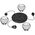 Lampa wisząca Orno WAYA lampa wisząca, moc max. 3x60W, E27, czarna