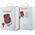 TWS Guess Glossy Effect Printed Classic Logo & Charm Red Headphones