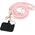 Hello Kitty Patch & Kitty Head Charm Universal Phone Lanyard Pink