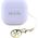 TWS Guess Glossy Effect Printed Classic Logo & Charm Lavender Headphones