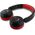 Słuchawki nauszne Hello Kitty Face Logo   Bluetooth czerwony