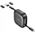 HOCO kabel All-in-one zwijany w zestawie z wymiennymi końcówkami PD 3A 60W U140 0,95 m czarny