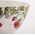 Boltze Miska ceramiczna do zupy STRAWBERRY, wzór truskawek, 540 ml