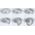 Zestaw opraw do wbudowania AUMUS LED 3-STEP DIM 3X5W 700lm 105mm 2700K-6500K IP20 230V chrom matowy / aluminium