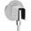 hansgrohe wall connection with shower head holder FixFit S, chrome