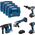 Bosch Professional 18V System Combo Kit: GSR 18V-110 C + GDX 18V-210 C + GWS 18V-10 + GBH 18V-24 C (incl. 2x ProCORE 5 batteries.