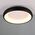 TRIO LED ceiling light Cardona 29W black 2300-4000K 2000lm conv IP20 O450x105mm
