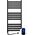 Grzejnik łazienkowy Navin Electric towel dryer Navin Ellipse 500*1200 Sensor left black 12-245153-5012