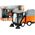 LeanToys Auto Śmieciarka Zamiatarka Jeździ Gra 1:16 LEAN Toys