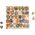 bo. Educational wooden puzzle "Alphabet and animals" (In Lithuanian lang.)
