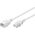 Kabel zasilający Goobay Goobay Power Cable C14 to C13. White. 0.5m