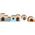 Zolux Domek drewniany Home Color z bali M 190x190x190 mm