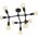 Lampa sufitowa EGLO Eglo Bocadella 1 98318 plafon lampa sufitowa oprawa 9x60W E27 czarna