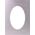 Passepartout 30x40, platinum oval