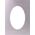 Passepartout 30x40, platinum oval