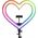 Lampa pierścieniowa OEM Lampa LED Ring / Heart Stream RGB pierścieniowa 10 cali FULL COLOR z uchwytem na telefon + statyw JM26-10