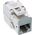 InLine 8pcs. Pack InLine® Keystone RJ45 jack, shielded, Cat.6A, grey