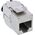 InLine InLine® Keystone RJ45 jack slim, SNAP-In, Cat.8.1, integrated cable tie