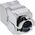 InLine InLine® Keystone RJ45 jack slim, SNAP-In, Cat.8.1, integrated cable tie