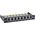 InLine InLine® Patch panel Cat.6A 0.5U 8-port, for table/wall/rail, with dust protection, black
