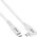 InLine InLine® USB4 cable, USB Type-C, one side angled, PD 240W, 8K60Hz, TPE white, 2m