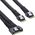 InLine InLine® Slim SAS cable, SFF-8654 8i to 2x SFF-8654 4i, 0.5m