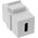 Adapter USB InLine InLine® USB 3.1 Snap-In module, USB-C F/F, white housing