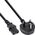 Kabel zasilający InLine InLine® Power cable, England plug to 3pin IEC C13, black, H05VV-F, 3x0.75mm², 1,0m