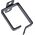 Organizer InLine InLine® Cable bracket, metal, 40x50mm black