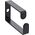 Organizer InLine InLine® Cable bracket, metal, 43x70mm black