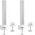 InLine InLine® Slatwall mounting columns aluminium, for table mounting Panel, set of 2
