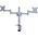 Neomounts Uchwyt biurkowy na 2 monitory 10" - 27" (FPMA-D1330DSILVER)
