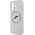 Etui Karl Lagerfeld Silicone Double       Heads And Circle MagSafe do iPhone 16 beżowy