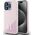Etui Karl Lagerfeld Silicone Shadow       Metal Initial MagSafe do iPhone 15 Pro różowy
